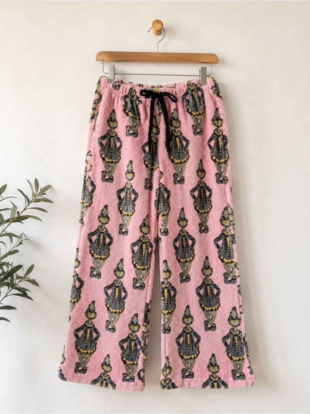 Cozy Pink GLOW grinch pants